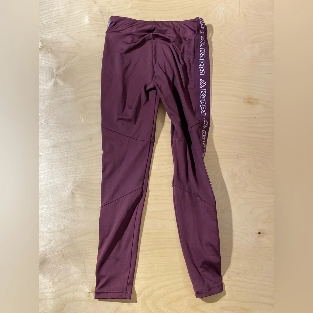 Kappa Burgundy Leggings Small (OQ)